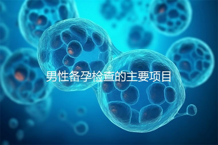 男性備孕檢查的主要項目有哪些？