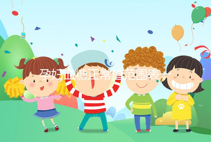 孕婦血糖正常值范圍表一覽，超過這個數或是妊娠期糖尿病